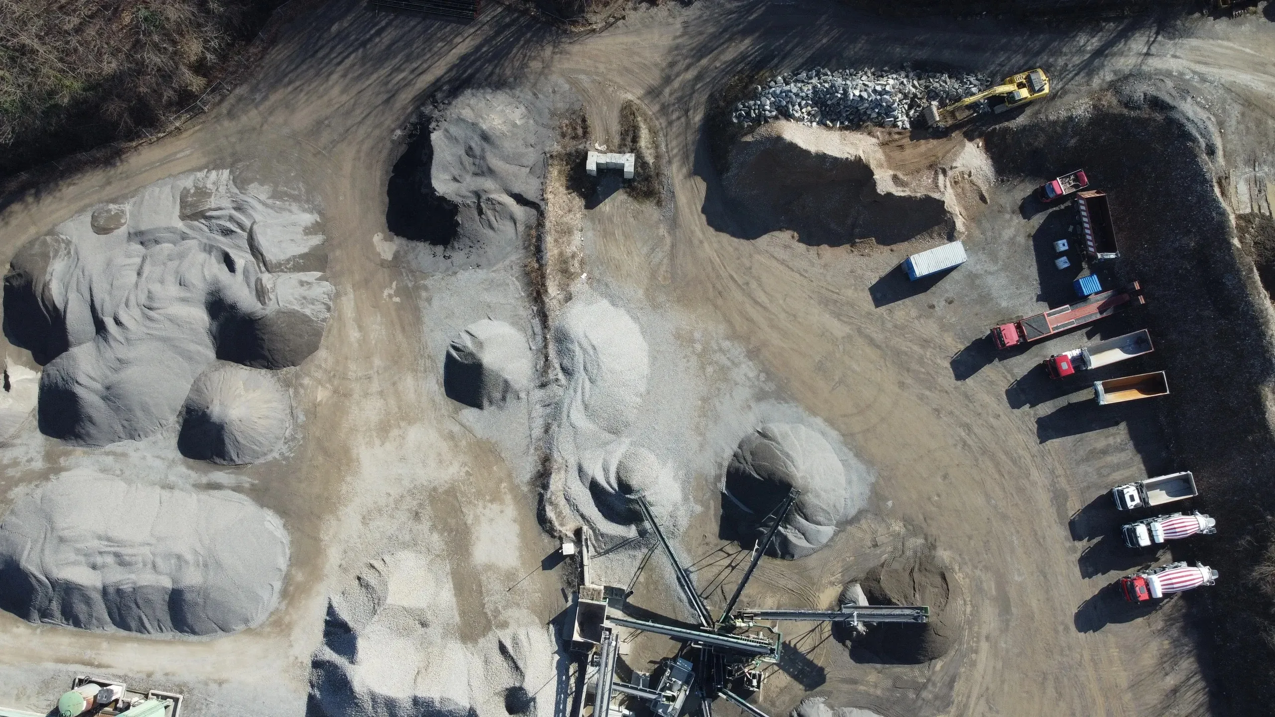 Veduta aerea della cava